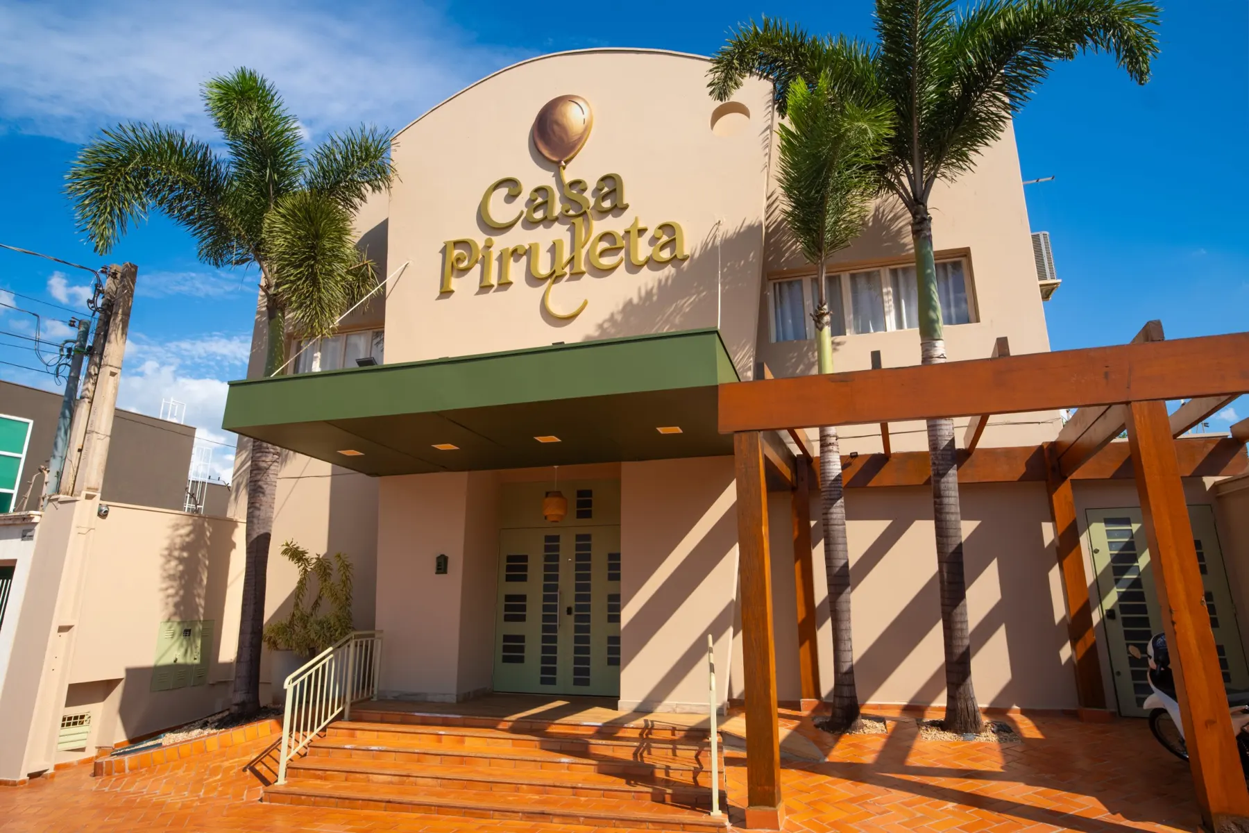 Fachada da Casa Piruleta, buffet infantil em Sertãozinho